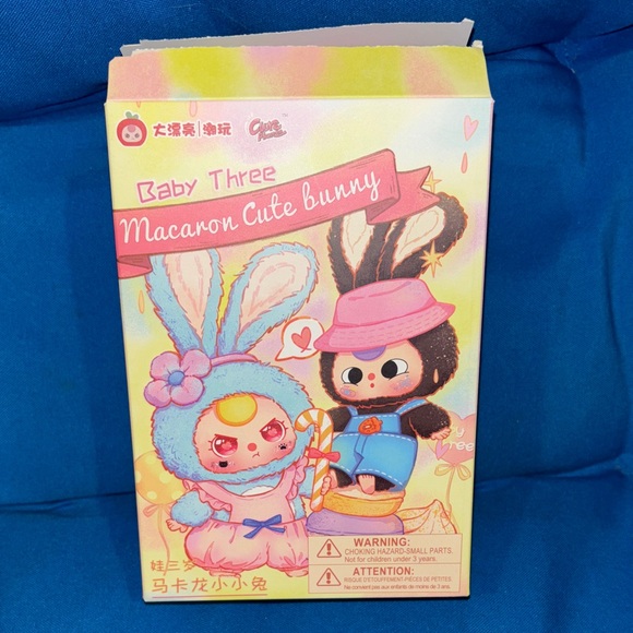 POP MART Other - Pop Mart Baby Three Macaron Cute BunnyBunblush BoxItemAndCard ConfirmedAuthentic